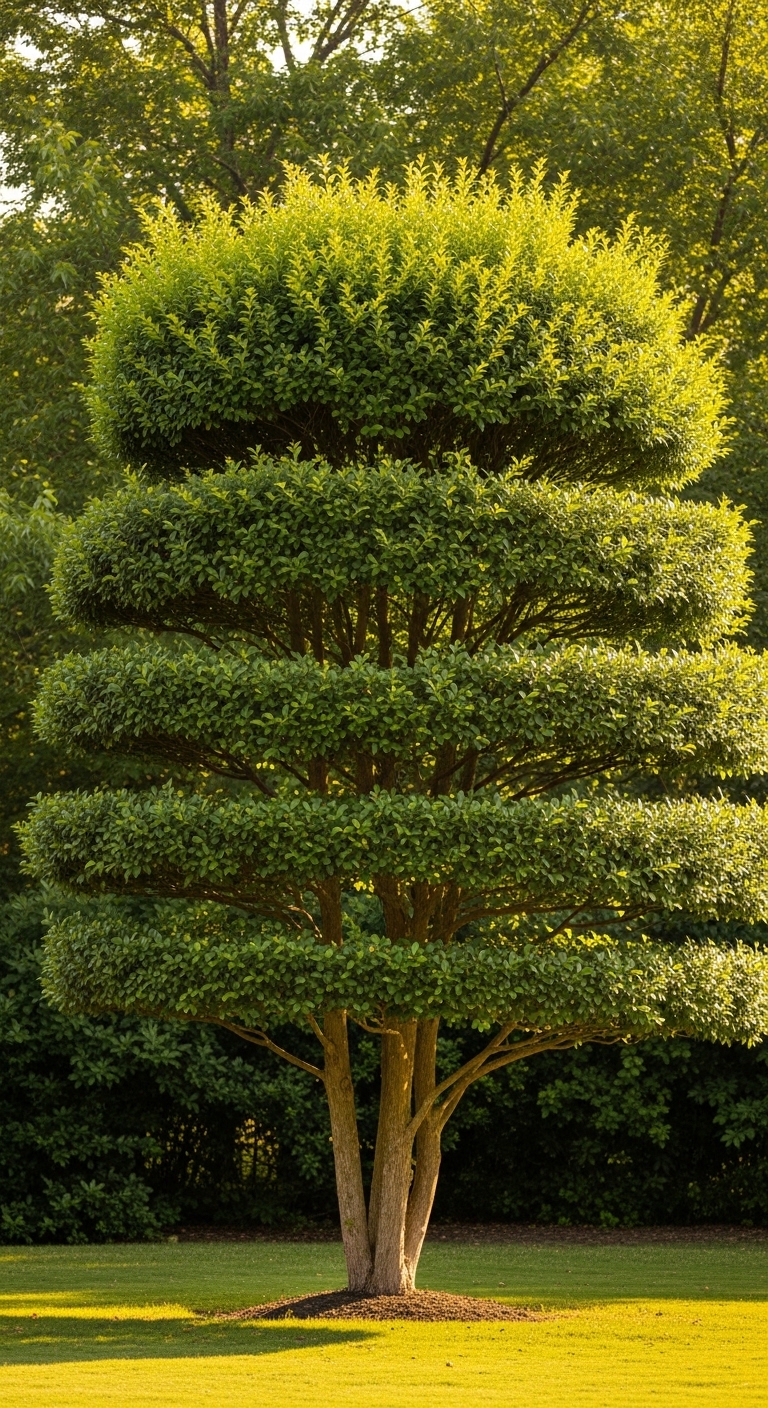 Large tree being evaluated for trimming or removal